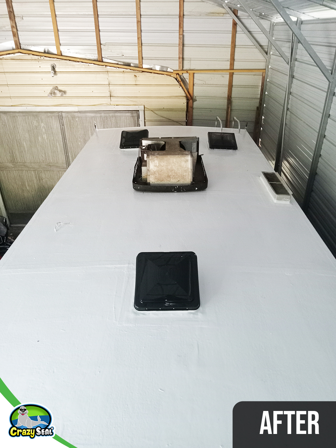 Project #4351: Adhesive Cleanup Turned Seamless RV Roof Success