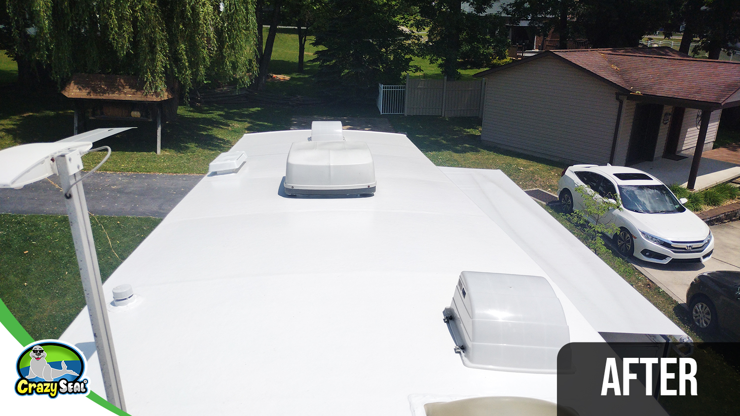 Project #4063: Weathered RV Roof Reimagined with Crazy Seal